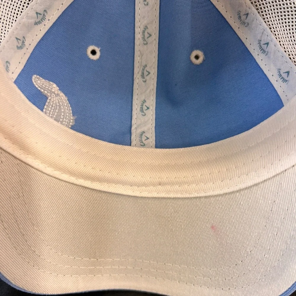 Callaway Golf Embroidered Rhinestone C Womens Light Blue Hat Mesh Trucker OSFA